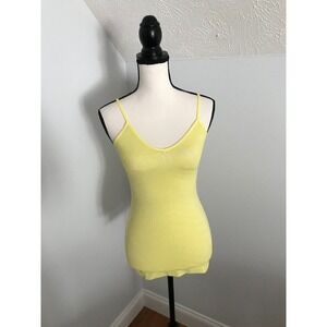 Anthropologie Eloise Yellow Chevron Print Cami/Camisole/Tank Top - Size EXSM/SM